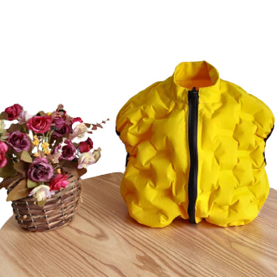 Colete frio inflável amarelo FQ-K05